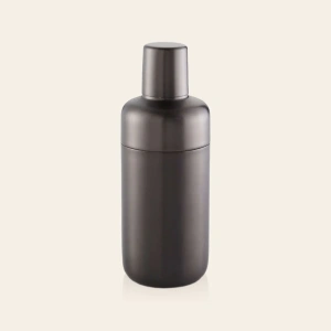 this is an image by the empty space that deals in premium home décor items online in India. The is an image of barware product of the empty spaces. The product is stainless steel cocktail shaker which is made in India.