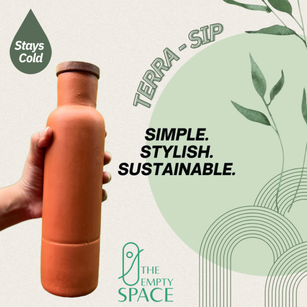 TERRA-SIP : Terracotta bottles with Wooden Lid