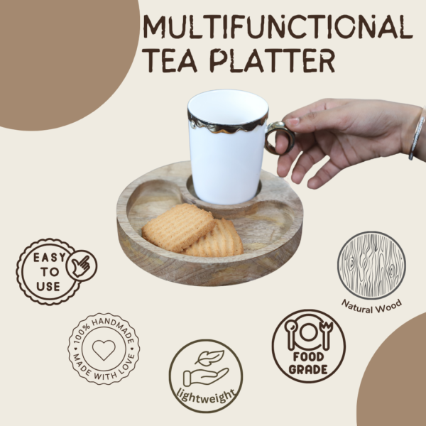 Wooden Tea Platter - Image 4