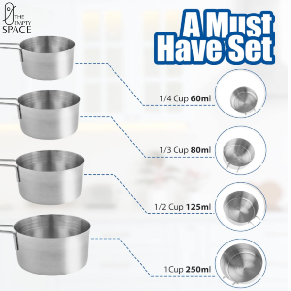 Multicolored SS Measuring Cups - Image 2