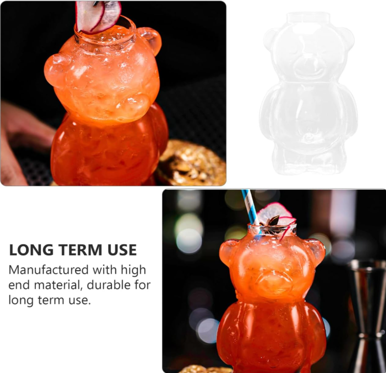 Teddy Glass Mug – Cute Borosilicate Coffee & Tea Cup for Gifting - Image 5