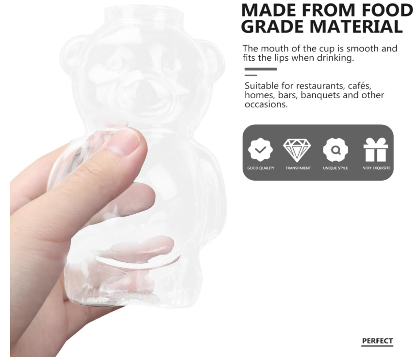 Teddy Glass Mug – Cute Borosilicate Coffee & Tea Cup for Gifting - Image 6