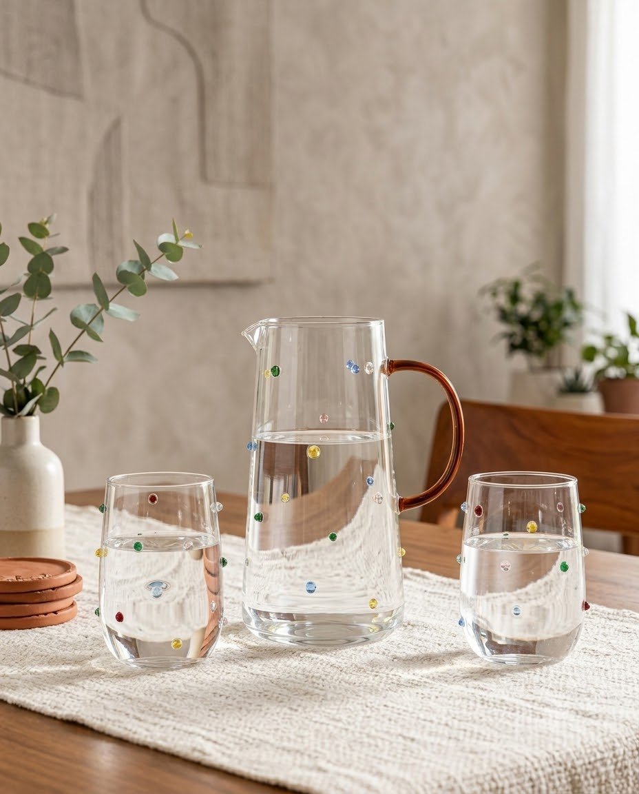 Confetti Glass Jug Set - Image 5